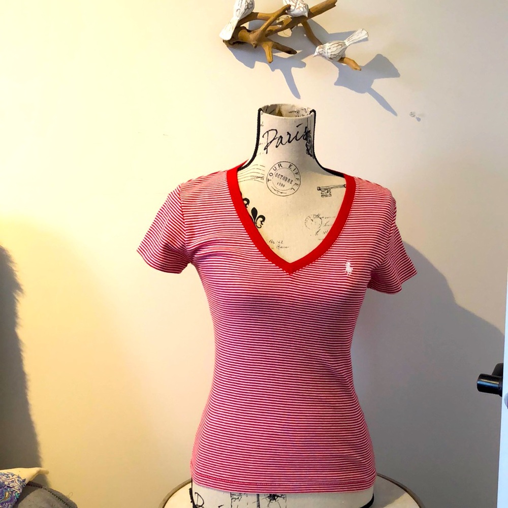 SzS Ralph Lauren vneck t shirt